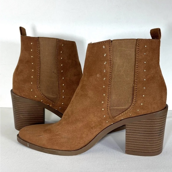 Primark Boots Women’s 7 Beige Ankle Wide Fit Chelsea Extra Comfort Heel - Picture 5 of 11